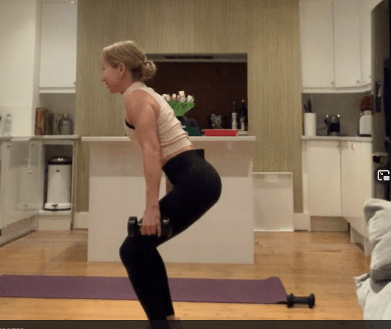 A 30 mins full body workout with weights with Anne-Mette